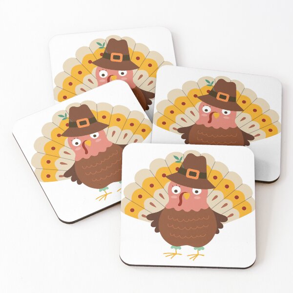 Item preview, Thanksgiving cute funny turkey Thanksgiving day piligrim designed and sold by Letters-Art.