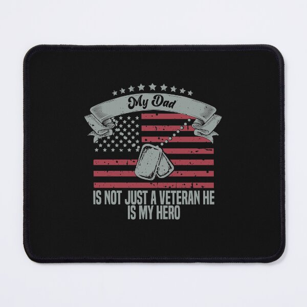 Item preview, my dad is not just a veteran he is my hero,Funny veteran's dad Vintage designed and sold by Hero Prod.
