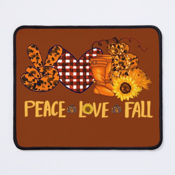 Item preview, Peace, Love, Fall! Cute Pumpkins and Sunflowers designed and sold by RosieRiggs.