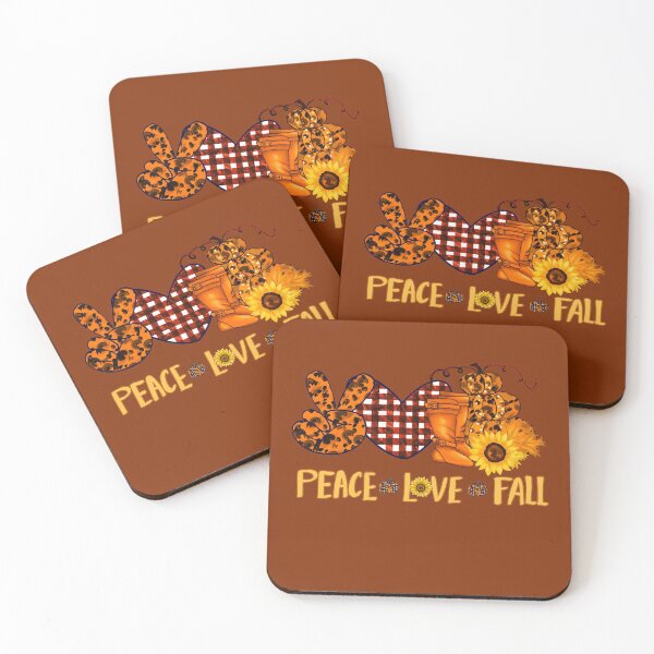 Item preview, Peace, Love, Fall!  Cute Pumpkins and Sunflowers designed and sold by RosieRiggs.