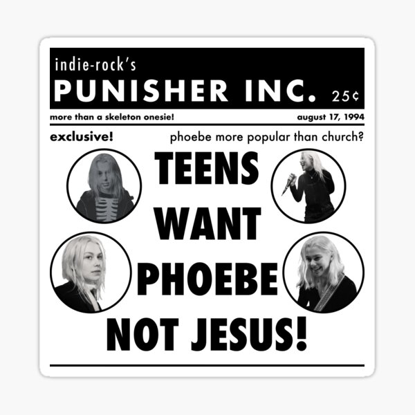 Item preview, phoebe bridgers newspaper designed and sold by nico-jackson.