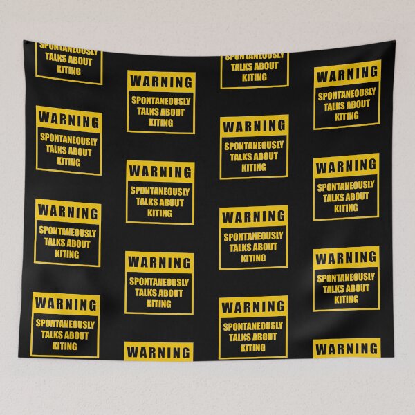 Item preview, Kiting Warning Spontaneous designed and sold by clairesartworks.