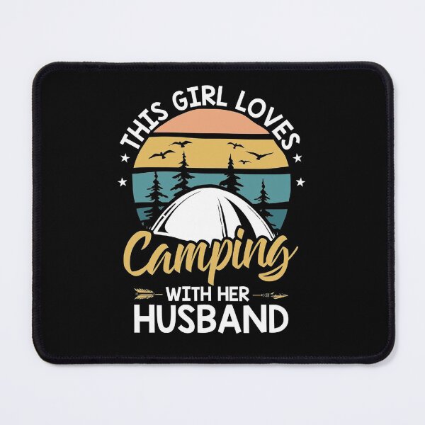 Item preview, Womens Wife This Girl Loves Camping with Her Husband Outdoor designed and sold by ghazalish.