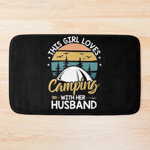 Item preview, Womens Wife This Girl Loves Camping with Her Husband Outdoor designed and sold by ghazalish.