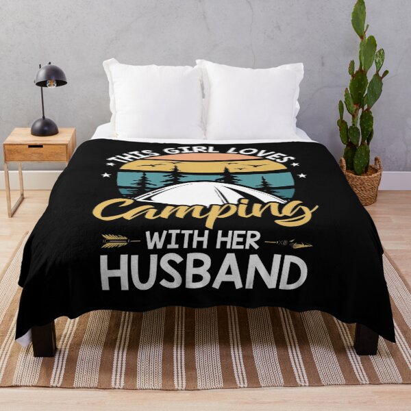 Item preview, Womens Wife This Girl Loves Camping with Her Husband Outdoor designed and sold by ghazalish.