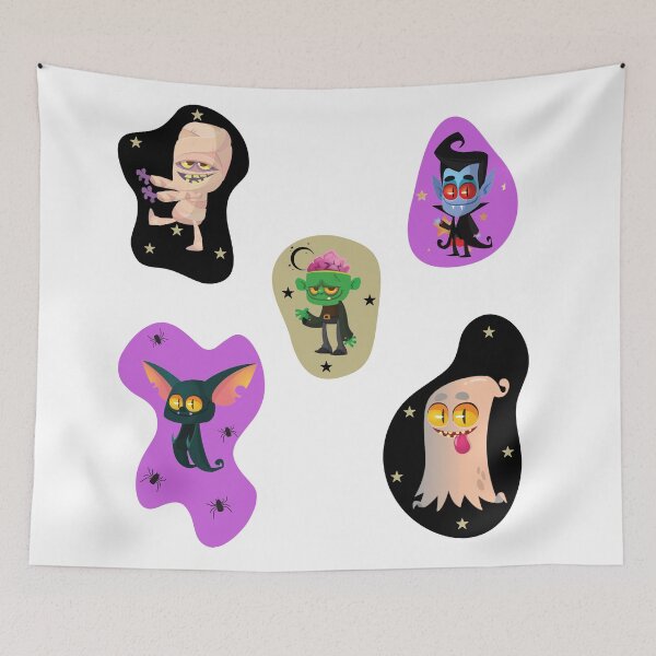 Item preview, Blood Curdling Monsters of Halloween - Cute Halloween  designed and sold by Vero De.