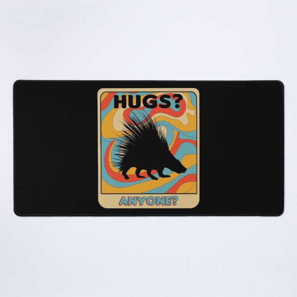 Item preview, Vintage Porcupine Hugs Anyone Retro Porcupine Lover Gift designed and sold by TheAplus.