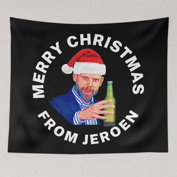 Item preview, Jeroen Weimar Merry Christmas | Beer and Santa Hat  designed and sold by Aussies-R-Us.