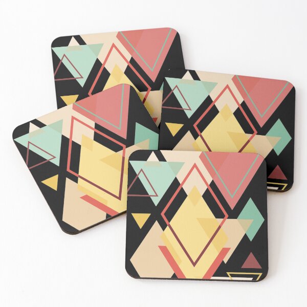 Item preview, Minimalistic Geometric Multicolored Triangle Pattern designed and sold by YuviMK.
