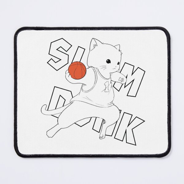 Item preview, Basketball Cat (Black on White) designed and sold by kittengallery.