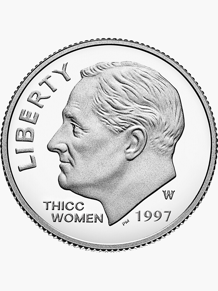 "Dime Piece" Sticker for Sale by prestonmaher Redbubble