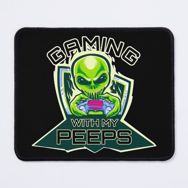Item preview, Gaming With My Peeps - Alien Gamer - Green designed and sold by NoMatterLab.