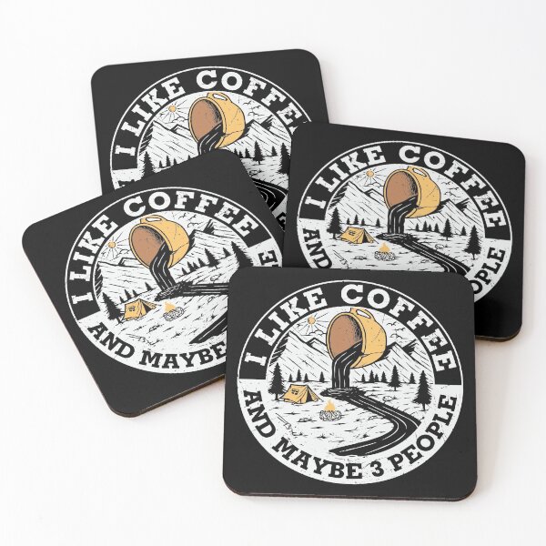 Item preview, Trendy I Like Coffee and Maybe 3 People - Cute Cup of Coffee Illustration Gift Idea For Coffee Lovers designed and sold by Prince - Bestseller ★★★★★.