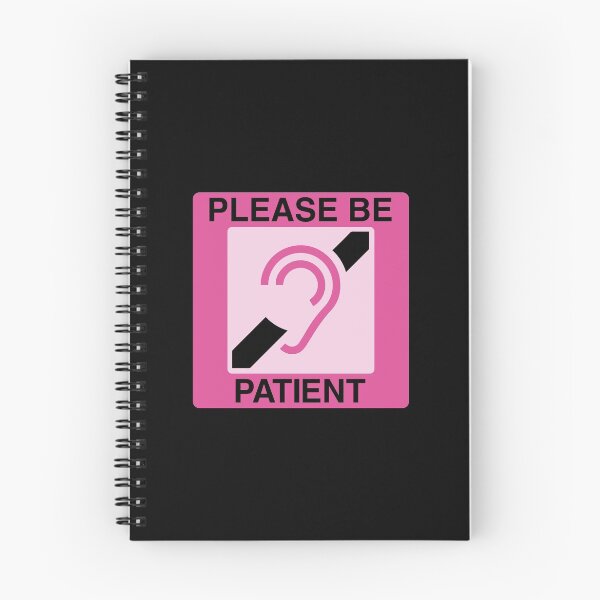 Item preview, Please Be Patient Hard of Hearing Deaf lip reader pink designed and sold by Sky1I.