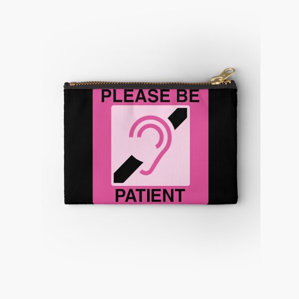Item preview, Please Be Patient Hard of Hearing Deaf lip reader pink designed and sold by Sky1I.