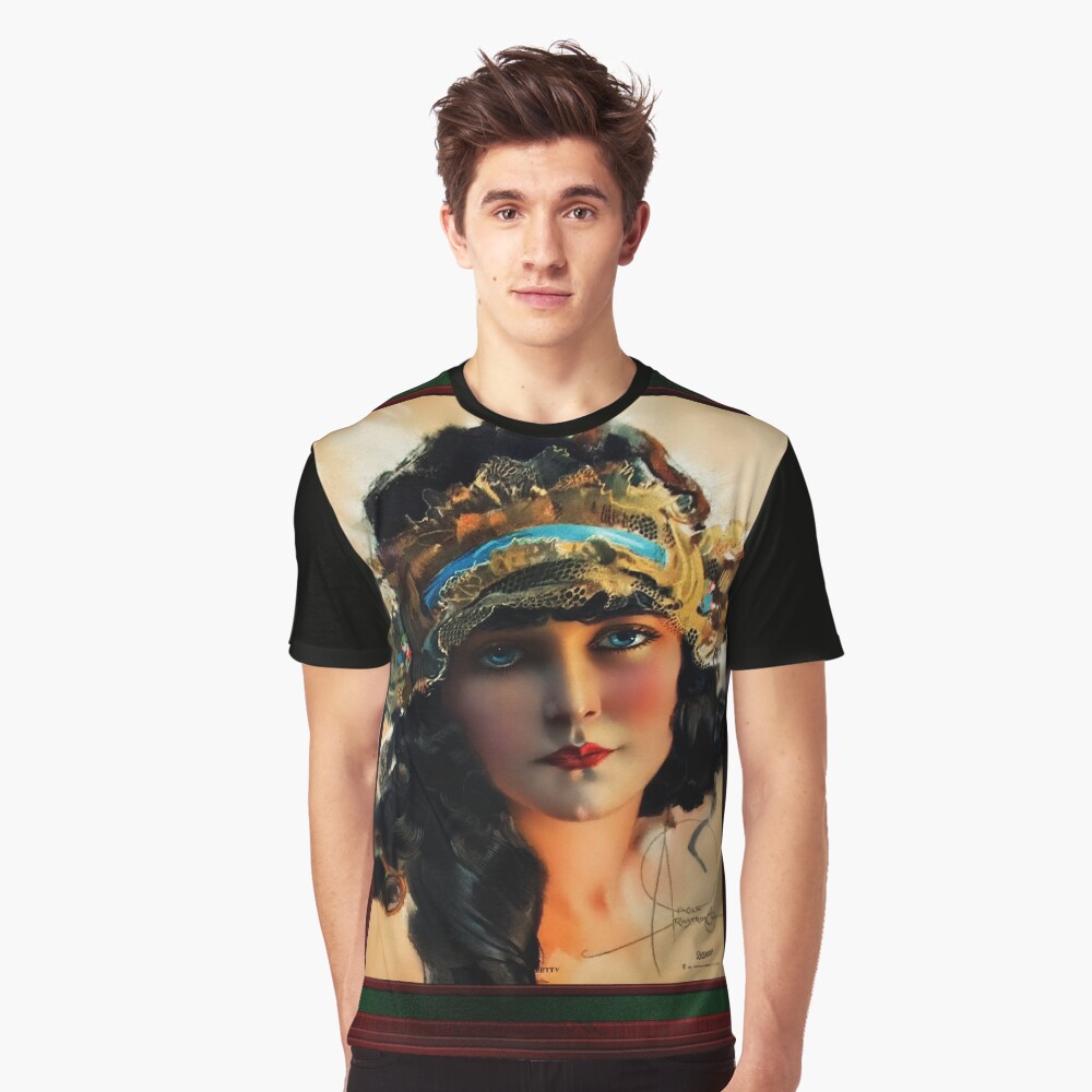A Lovely Boudoir Bandeau On A 1920s Beauty by Rolf Armstrong 2 A Lovely Boudoir Bandeau On A 1920s Beauty by Rolf Armstrong Wall Decor Xzendor7 Old Masters Art Reproductions Graphic T-Shirt