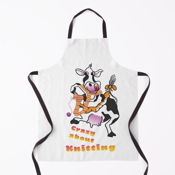 Item preview, Crazy Cow, crazy about Knitting designed and sold by albadawnart.