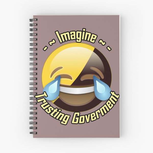 Item preview, "Imagínese confiando en el gobierno" AnCap Laugh Emoji designed and sold by AmericanExtremist.