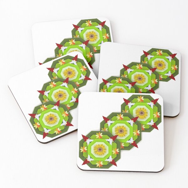 Item preview, Geometric sunflower Christmas seamless pattern designed and sold by AnyMage.