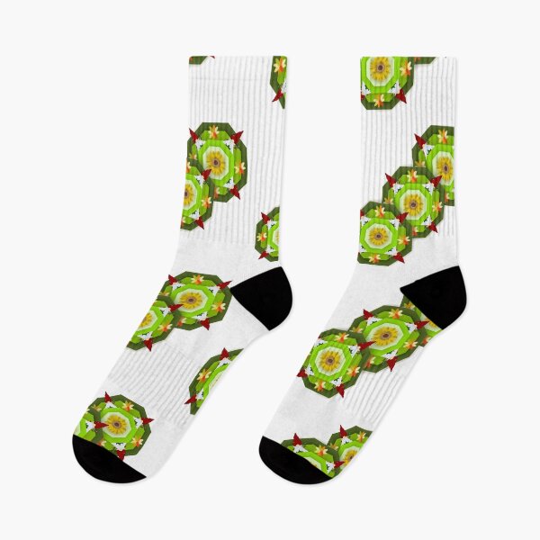 Item preview, Geometric sunflower Christmas seamless pattern designed and sold by AnyMage.