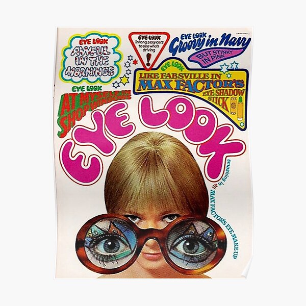 Vintage Eye Look ad the 1970s Poster