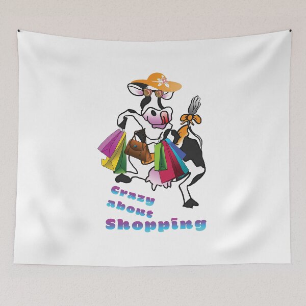 Item preview, Crazy Cow, crazy about shopping designed and sold by albadawnart.