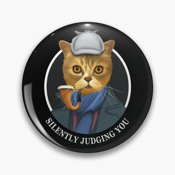 Item preview, Silently Judging You - Cat Face designed and sold by TMBTM.
