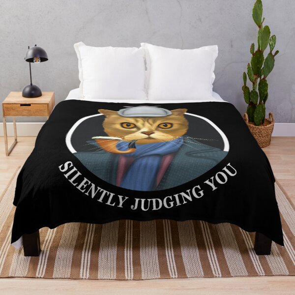 Item preview, Silently Judging You - Cat Face designed and sold by TMBTM.