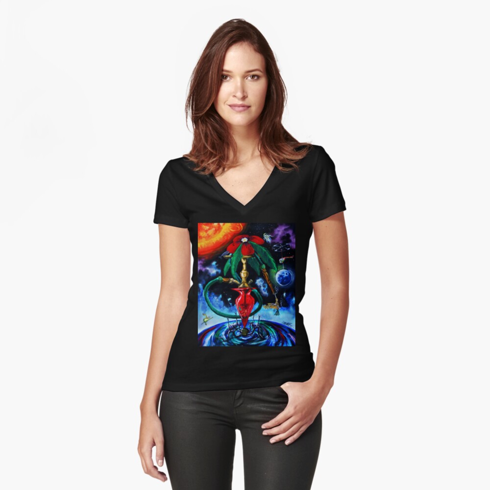 Artikel-Vorschau von Tailliertes T-Shirt mit V-Ausschnitt, designt und verkauft von Bertoni-Lee.