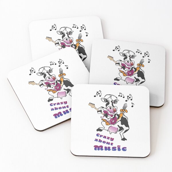 Item preview, Crazy Cow, crazy about Music designed and sold by albadawnart.