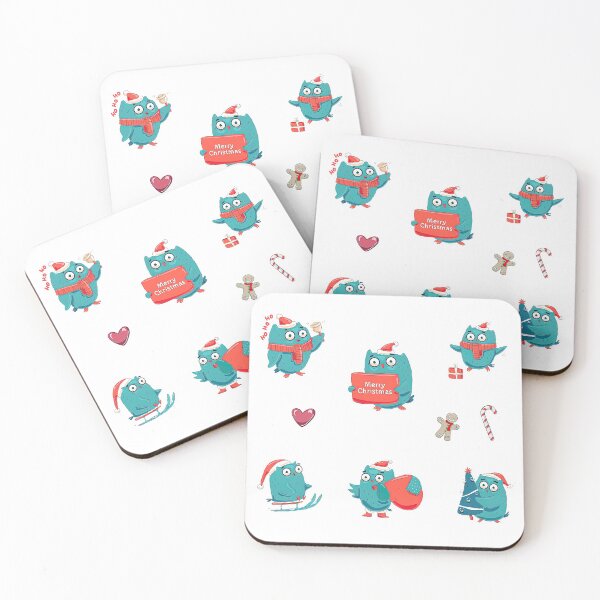 Item preview, Christmas owls Stickers Pack, Christmas owls, Christmas, owls, Multi Stickers designed and sold by graphic-genie.