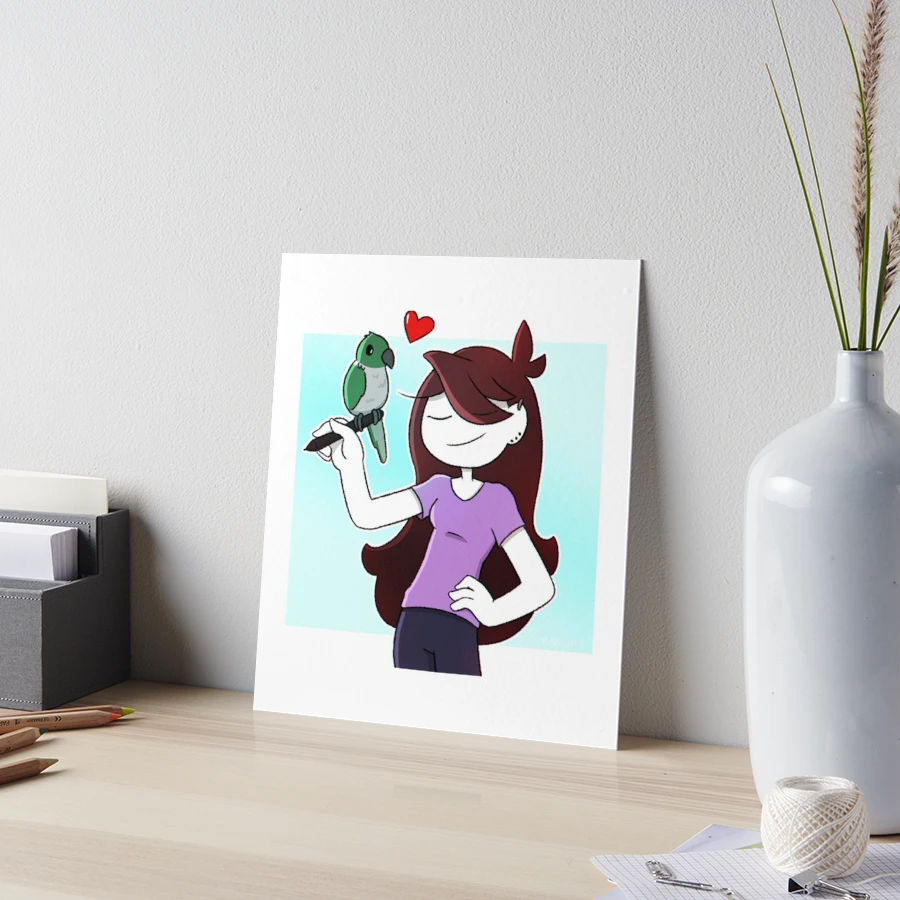 jaiden animations Art Board Print for Sale by Design_ Mart