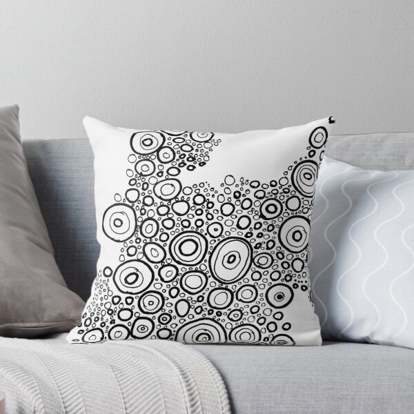 Item preview, Circles Line Art Ink Illustration designed and sold by Harriet Linton.