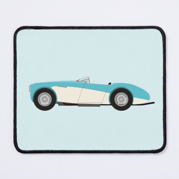 Item preview, Austin Healey 100/4 Sports Classic Car (Turquoise& Cream) with windscreen folded down designed and sold by JHMimaging.