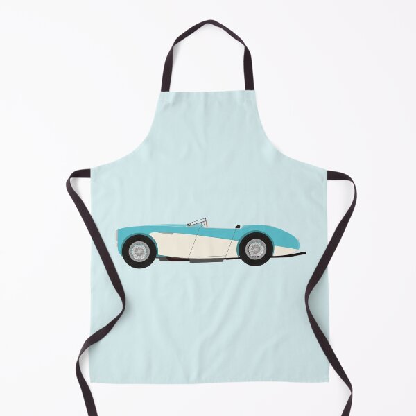Item preview, Austin Healey 100/4 Sports Classic Car (Turquoise& Cream) with windscreen folded down designed and sold by JHMimaging.