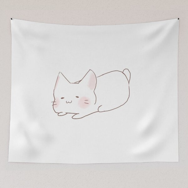 Item preview, UwU cat laying designed and sold by TacoBowl.