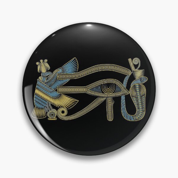 Item preview, Gold blue Eye of Ra with bird and snake  designed and sold by hockeng.