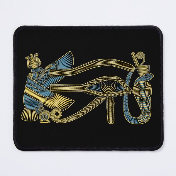 Item preview, Gold blue Eye of Ra with bird and snake  designed and sold by hockeng.