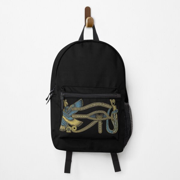 Item preview, Gold blue Eye of Ra with bird and snake designed and sold by hockeng.