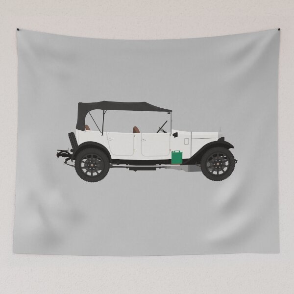 Item preview, Austin 12/4 Tourer 'Clifton' with roof up (White) designed and sold by JHMimaging.