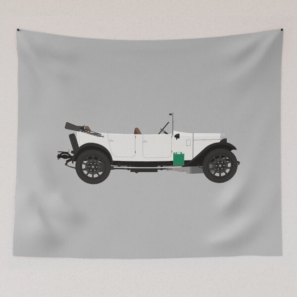 Item preview, Austin 12/4 Tourer 'Clifton' with roof down (White) designed and sold by JHMimaging.