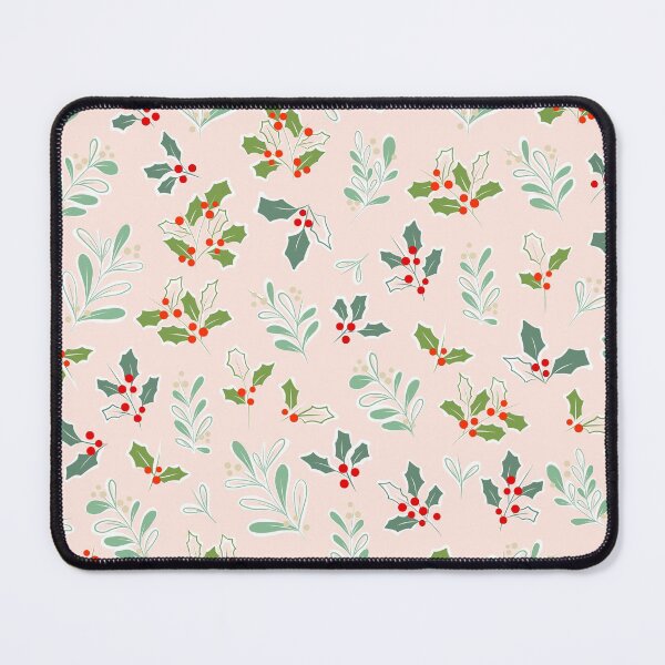 Item preview, Retro Christmas Foliage Pattern Nº1 Blush designed and sold by Dominiquevari.