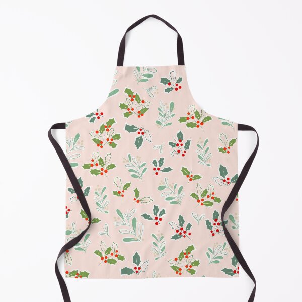 Item preview, Retro Christmas Foliage Pattern Nº1 Blush designed and sold by Dominiquevari.