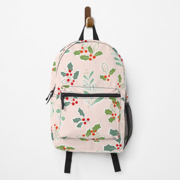 Item preview, Retro Christmas Foliage Pattern Nº1 Blush designed and sold by Dominiquevari.