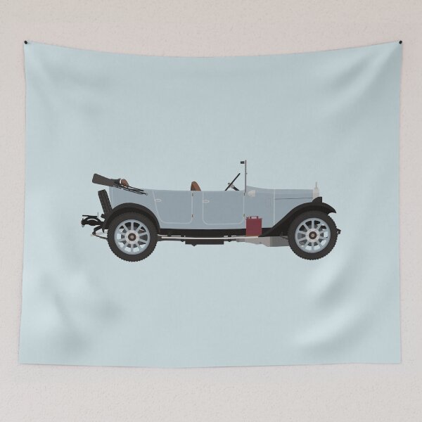 Item preview, Austin 12/4 Tourer 'Clifton' with roof down (Grey Blue) designed and sold by JHMimaging.