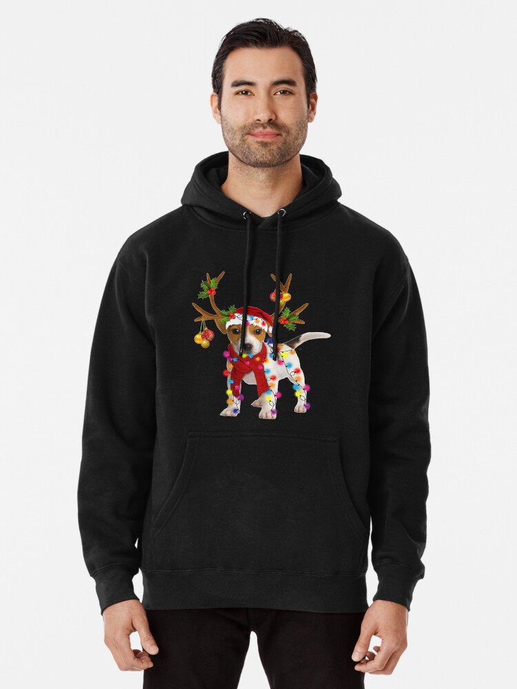 Santa Jack Russell Gorgeous Reindeer Light Christmas Lover T-Shirt Santa Jack Russell Gorgeous Reindeer Light Christmas Lover T-Shirt