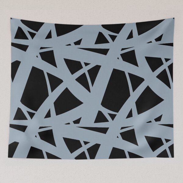 Item preview, Black and Blue Abstract Mosaic Pattern 3 Coordinates w/ HGTV 2022 Color of the Year Aleutian HGSW3355 - Colour Trends - Hue - Shades designed and sold by ColorOfTheYears.