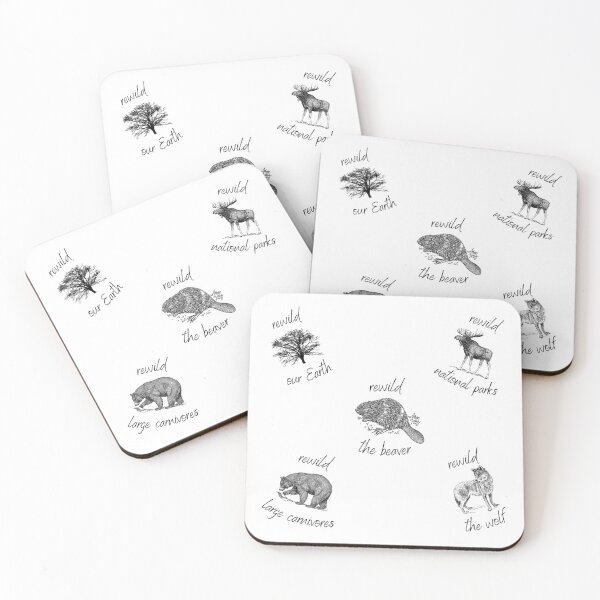 Item preview, Rewild Large Carnivores/Earth/National Parks/Beaver/Wolf Rewilding Conservation designed and sold by chloeinca.