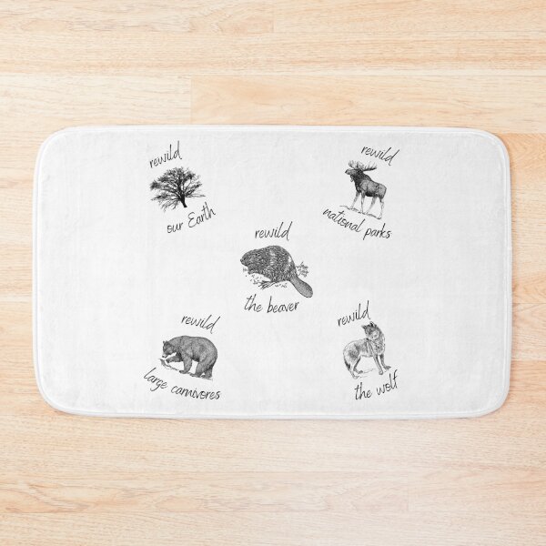 Item preview, Rewild Large Carnivores/Earth/National Parks/Beaver/Wolf Rewilding Conservation designed and sold by chloeinca.