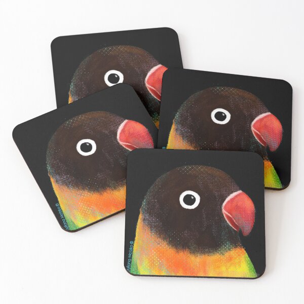 Item preview, Green Masked Lovebird designed and sold by julianamotzko.